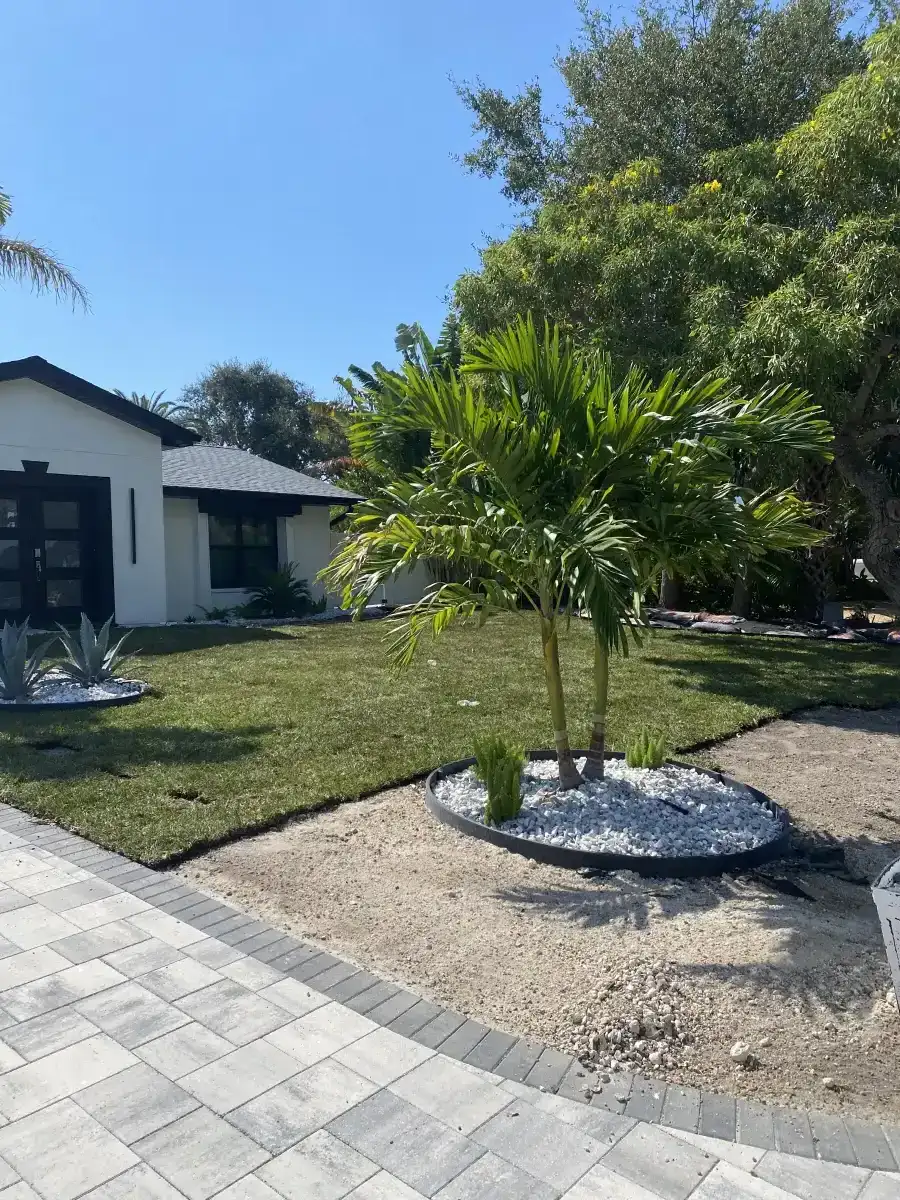 Hound Dog Landscaping team at work in St. Petersburg Florida