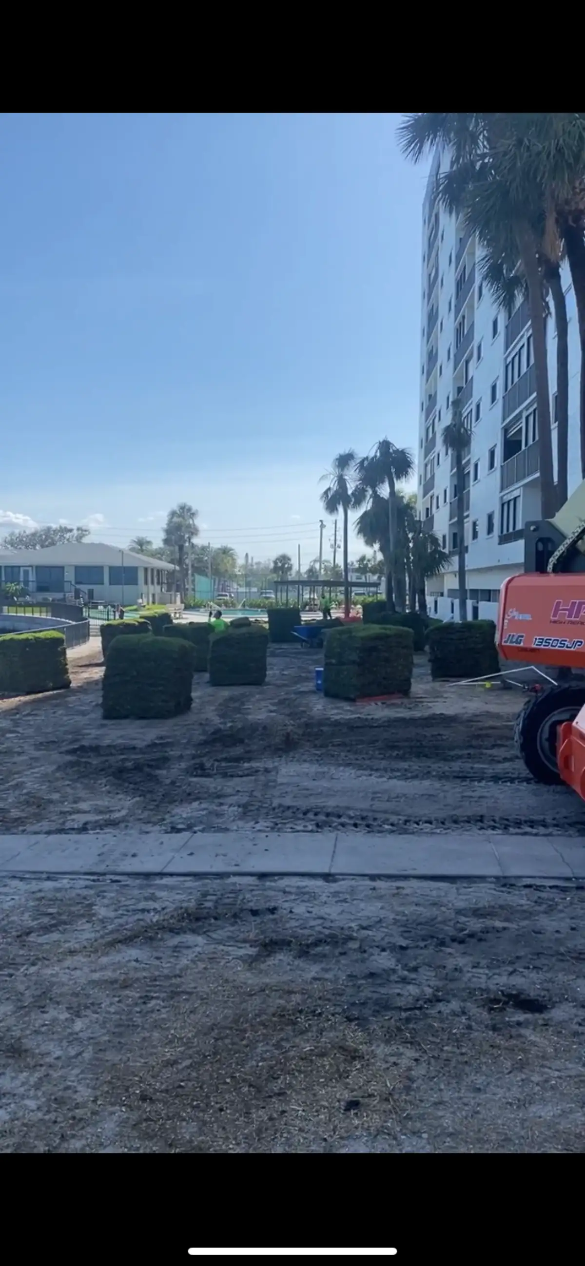 Decorative rock and planting bed installation in St. Petersburg