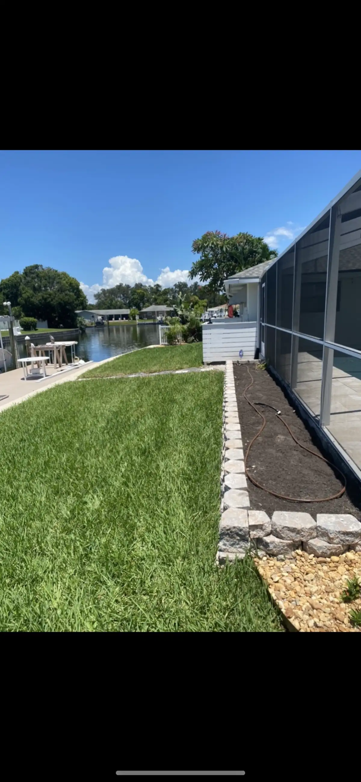 Erosion control and drainage solution for sloped property in Pinellas County