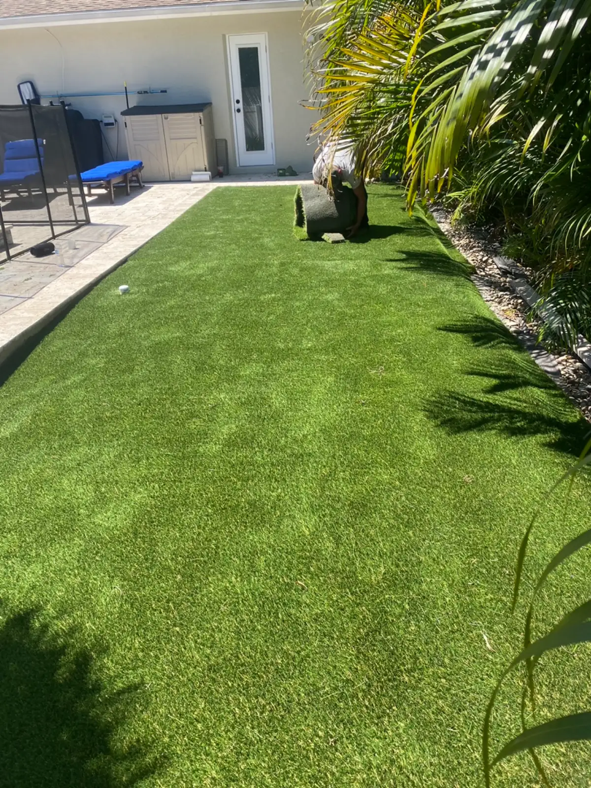 Artificial turf installation in St. Petersburg FL